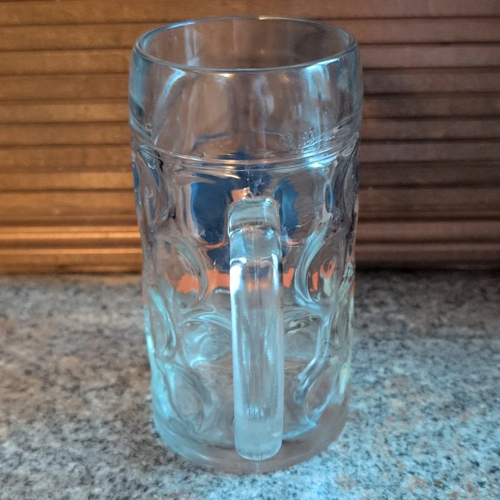 Samuel Adams - Octoberfest Beer Mug Large Dimpled Glass Stein Sam Adams